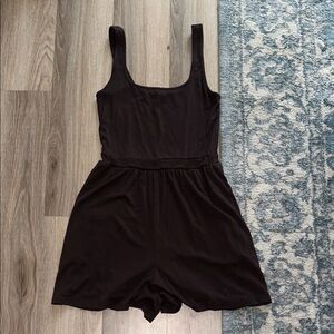 Aritzia Brown Market Romper